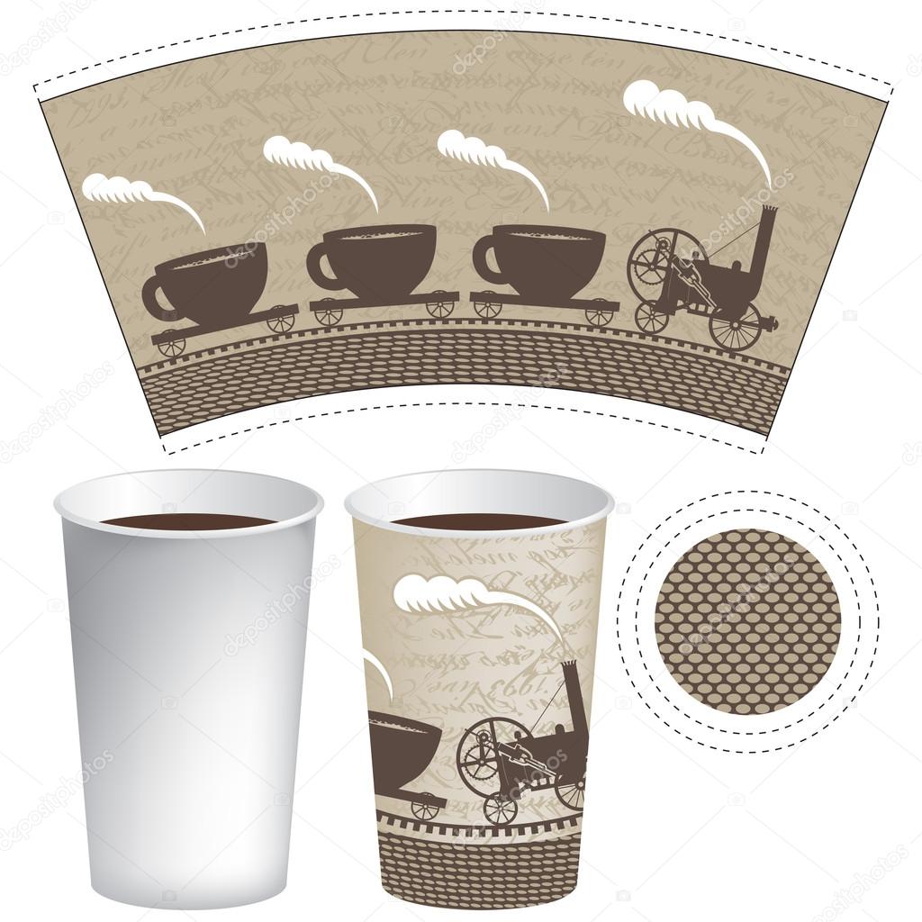 pattern paper cup