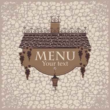 menu met het oude dak