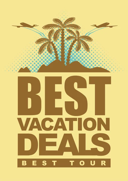 Melhores ofertas para férias —  Vetores de Stock