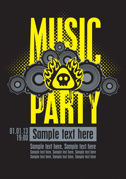 Musical party — Stock Vector