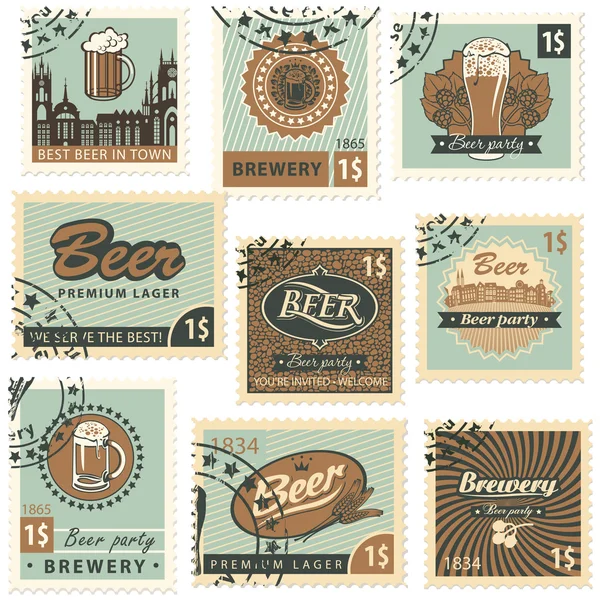 Cerveza y cervecería — Archivo Imágenes Vectoriales