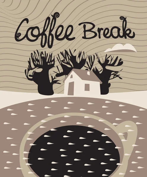 咖啡梦 — 图库矢量图片