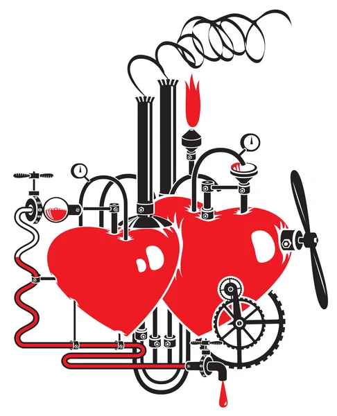 Fábrica do amor —  Vetores de Stock