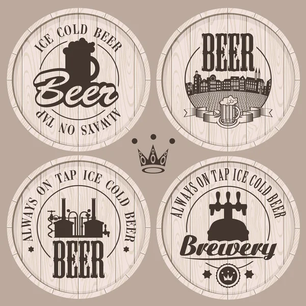 Barrel beer — Stock Illustration Barrel beer Vector Graphics