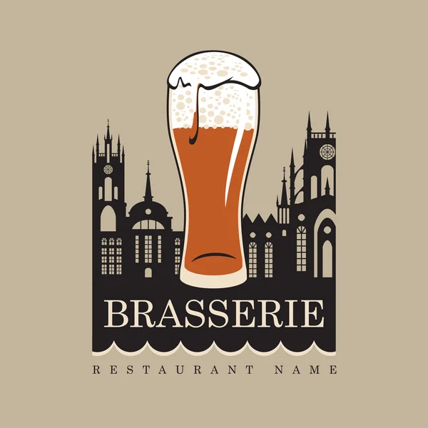 Brasserie — Stockvektor