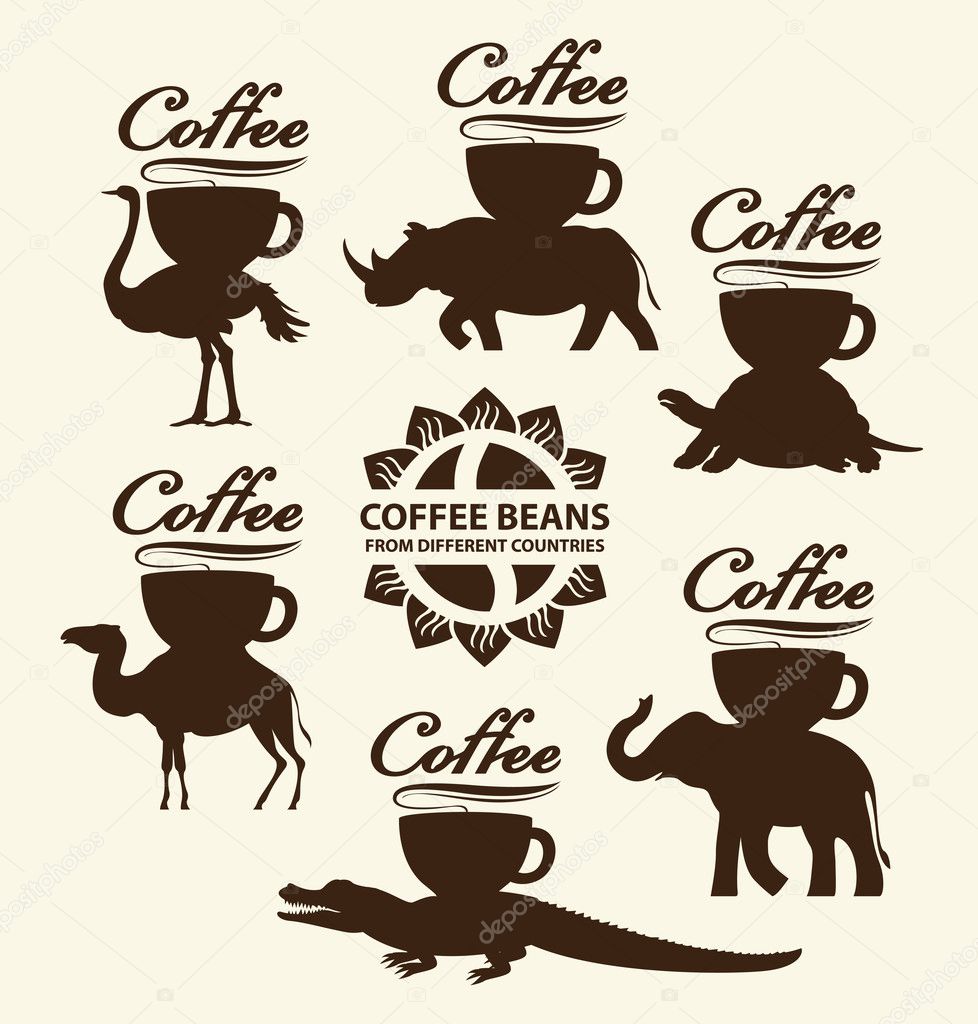 Cup of coffee on the back of a different animal