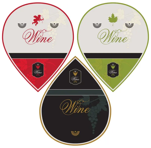 Labels for wine — Stock Vector