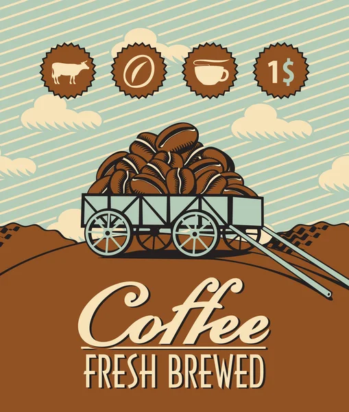 Kaffeebohnen — Stockvektor