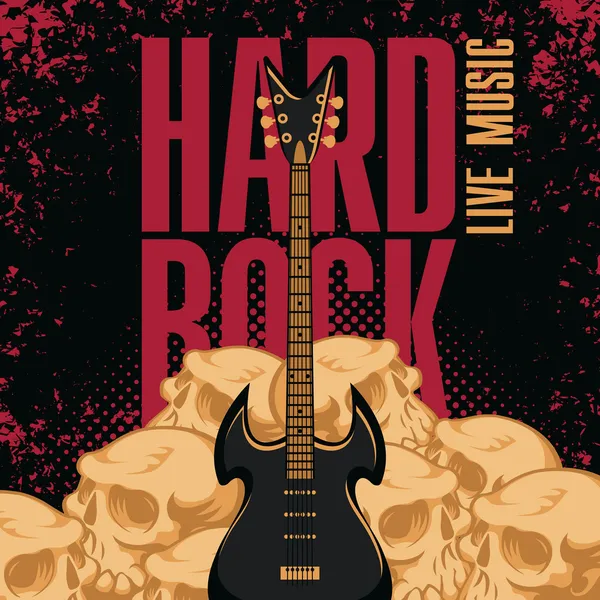 Hard rock — Stok Vektör