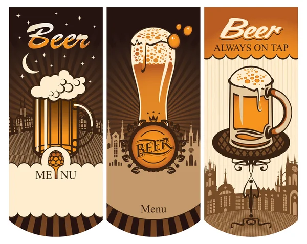 Vaso de cerveza — Vector de stock