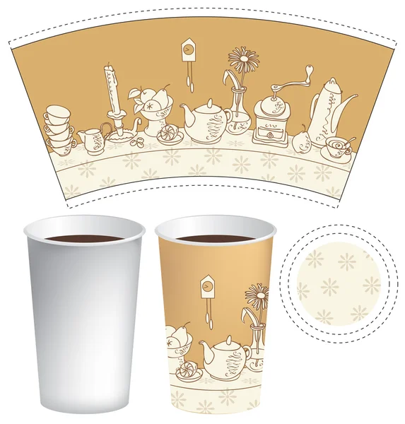 Paper Coffee Cup Template Illustrator