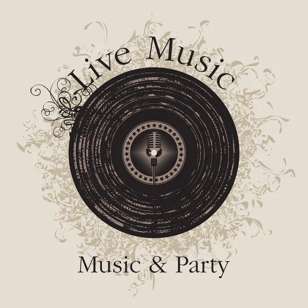 Musique live — Image vectorielle