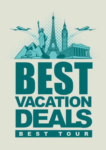 Vacation deals — Stock Vector