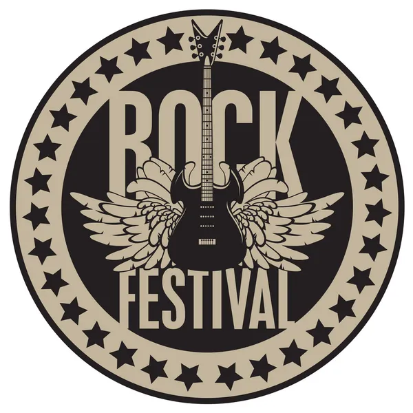 Rock festival — Vector de stoc