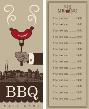 Barbekü için menü