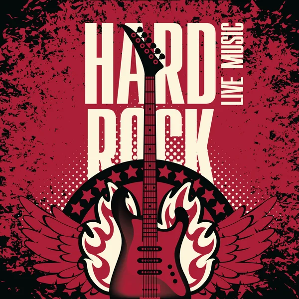 Hard rock — Stok Vektör