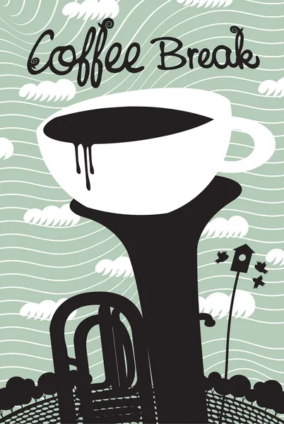 Lente koffie — Stockvector