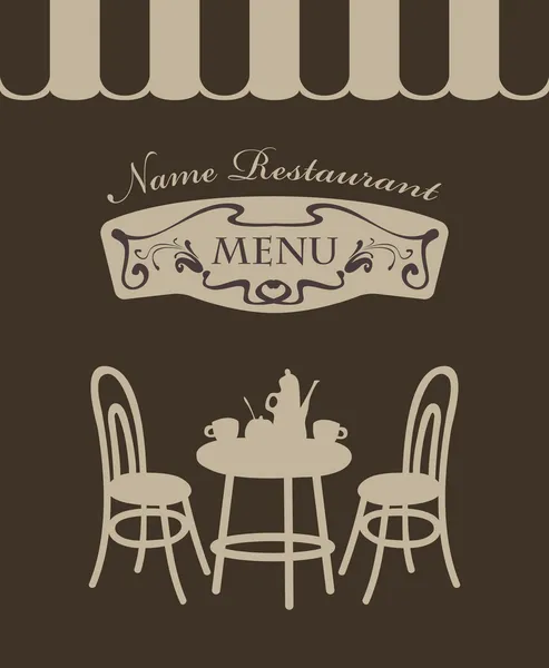 Menu Café — Image vectorielle