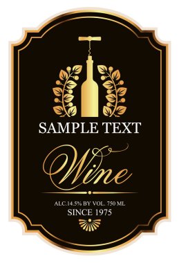 şarap için etiket