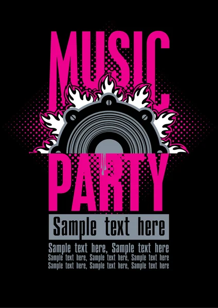 Musical party — Stock Vector