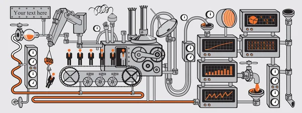 Gestión de los recursos humanos — Vector de stock