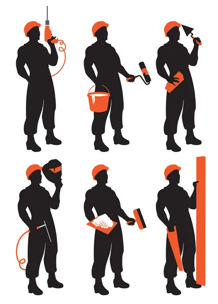 Construction Worker — Stock Vector