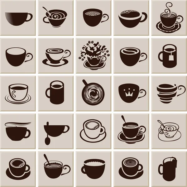 Set de café — Vector de stock