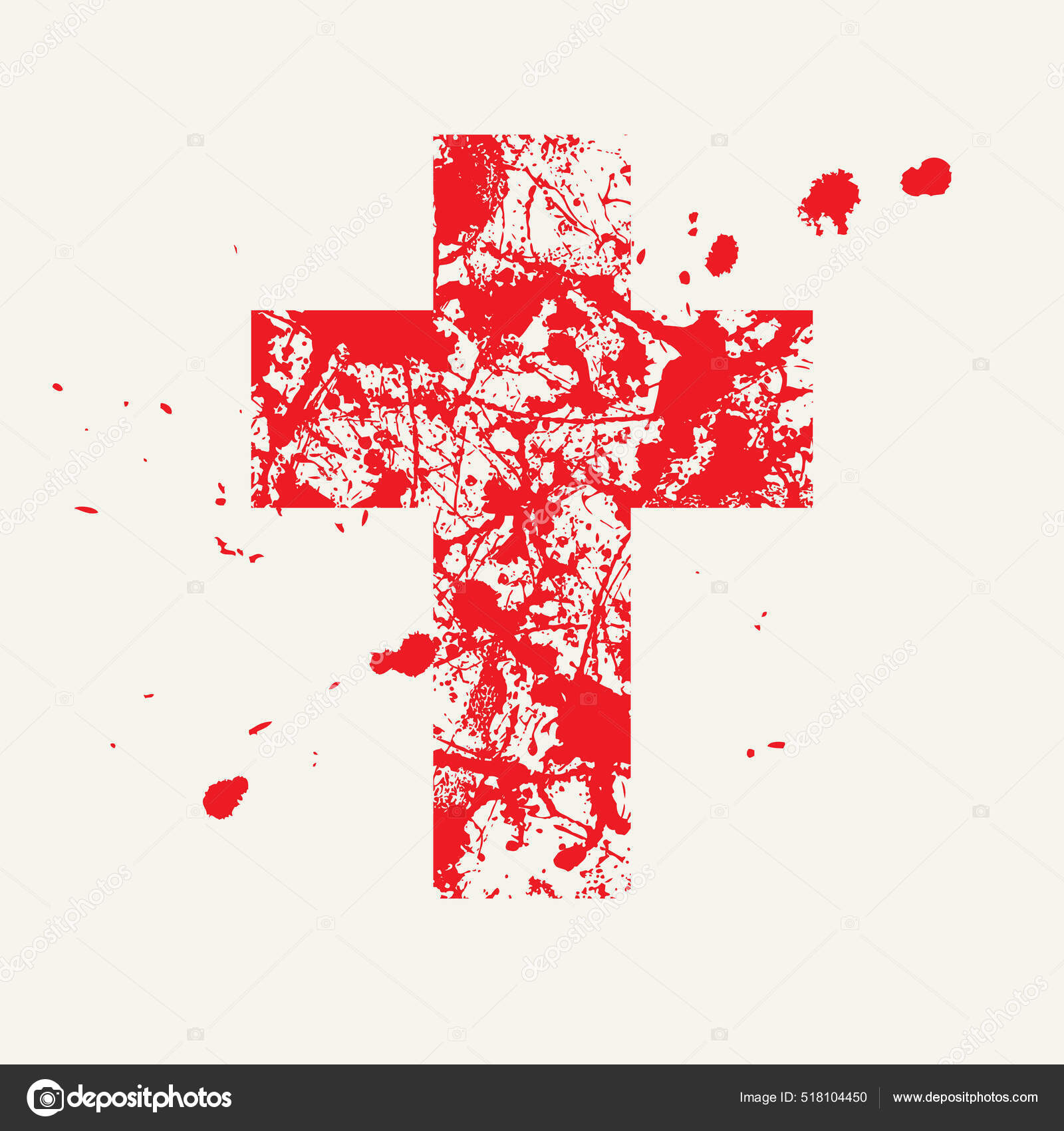 Cruzamento Abstrato Com Manchas Vermelhas Manchas Salpicos Tinta Sangue  Estilo Vetor de ©paseven 518104450, image size:1600x1700