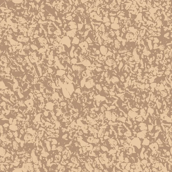 无缝纹图案 纹理抽象 类似于粗糙石膏 花岗岩或海砂 单色米色的矢量背景在发牢骚的风格 适用于墙纸 包装纸 地面覆盖物 — 图库矢量图片