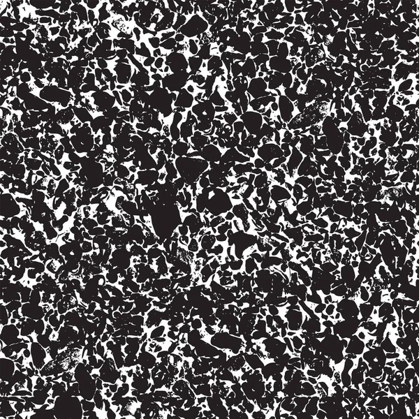 Black White Seamless Pattern Abstract Texture Similar Rough Plaster Asphalt — Stock Vector
