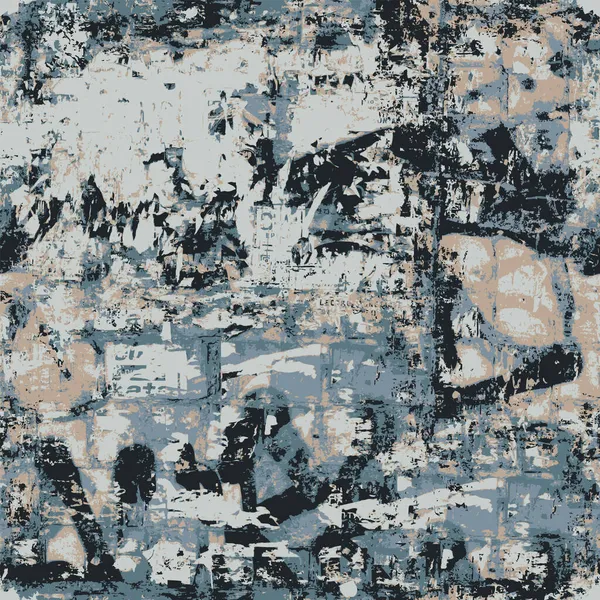 Abstraktes Nahtloses Muster Grunge Stil Alte Zerkratzte Und Beschädigte Betonwand — Stockvektor