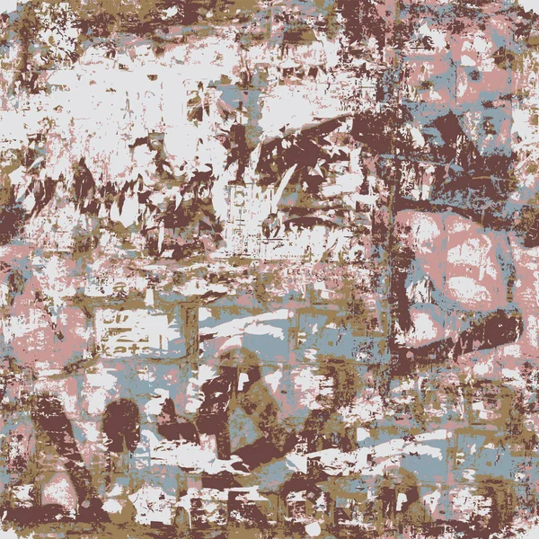 Αφηρημένη Αδιάλειπτη Μοτίβο Στυλ Grunge Παλιό Βρώμικο Τσιμεντένιο Τοίχο Κηλίδες — Διανυσματικό Αρχείο