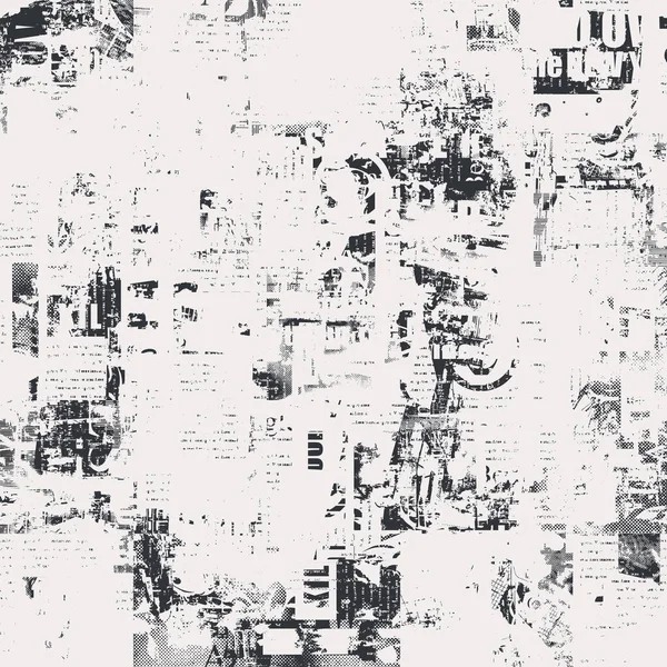 Αφηρημένη Αδιάλειπτη Μοτίβο Στυλ Grunge Χαοτική Layering Του Δυσανάγνωστο Κείμενο — Διανυσματικό Αρχείο