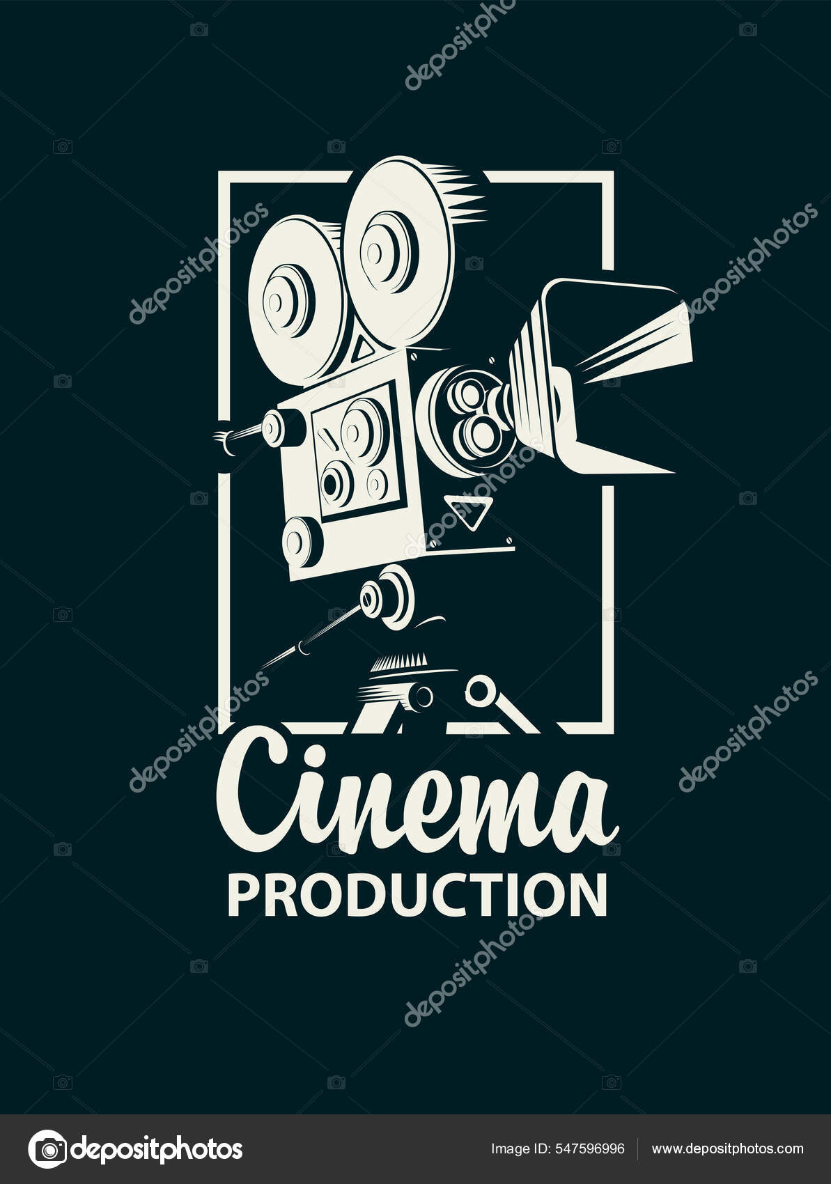 Movie Camera Logo Template Design Stock Illustration - Download Image Now -  Movie Camera, Old, Abstract - iStock