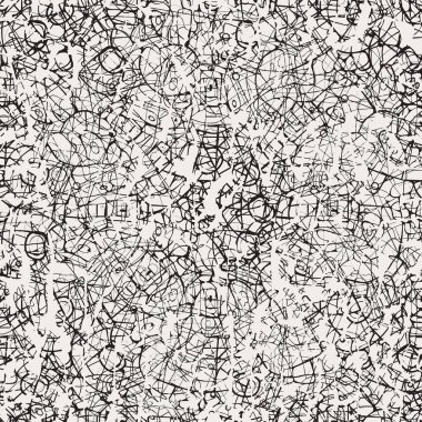 Geniş bir şehrin yol haritası ya da caddeleri gibi soyut, pürüzsüz bir desen. Bej arkaplanda kaotik çizgiler olan vektör arkaplanı. Duvar kâğıdı, ambalaj kağıdı, eski tarz kumaş için uygun.