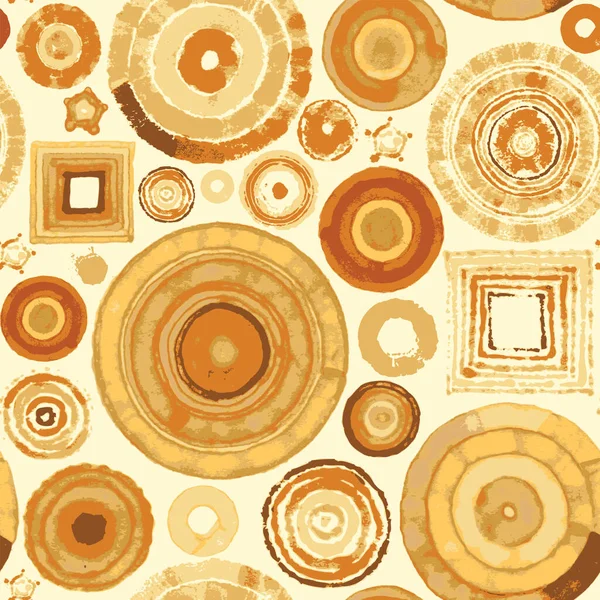 Nahtlose Abstrakte Muster Geometrischer Formen Kreise Und Quadrate Die Stickereien — Stockvektor