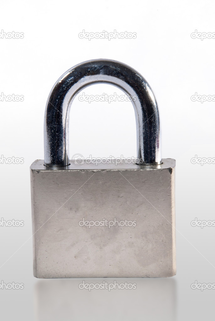 Lock isolated on white