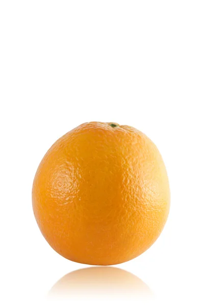 Ripe orange isolated on white background — Stock Photo, Image