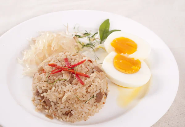 Riz frit, cuisine thaïlandaise — Photo