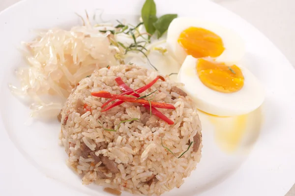 Stekt ris, thaimat — Stockfoto
