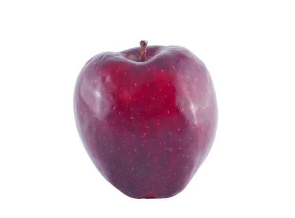 Pomme rouge fraîche sur fond blanc — Photo