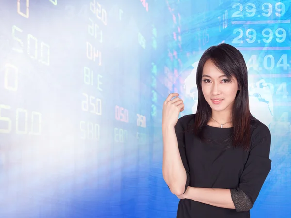 Stock exchange graph background — Stock Photo, Image