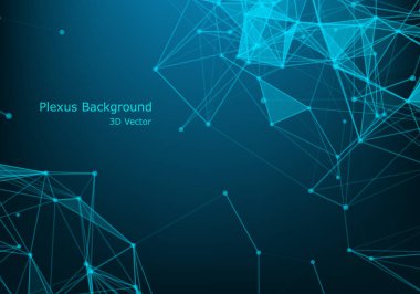 Soyut teknoloji fütüristik arka plan. Büyük veri görselleştirmesi. Zincir ağı konseptini engelle.