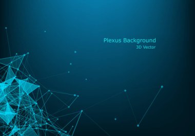 Vektör soyut fütüristik dijital manzara parçacıklar noktalar ve ufukta yıldız ile. bilgisayar geometrik dijital bağlantı yapısı. Fütüristik mavi soyut ızgara. Zeka yapay. Neon