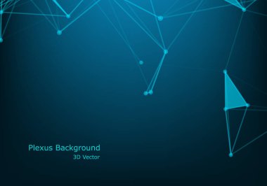 Soyut teknoloji Plexus arkaplanı.