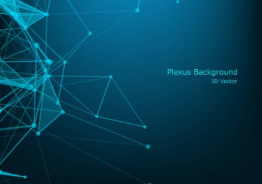 Soyut teknoloji Plexus arkaplanı.