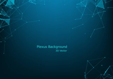 Soyut teknoloji geçmişi. Ağ bağlantısı yapısı. Bilim geçmişi. Büyük veri dijital arkaplanı. 3d vektör çizimi.