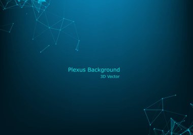 Noktaları ve çizgileri birleştiren soyut çokgen uzay düşük polyester arka plan. bağlantı yapısı.