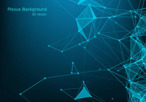 Geometrik grafik arka plan molekül ve iletişim. Büyük veri bileşikler ile karmaşık. Perspektif zemin. Büyük veri en az dizi. Dijital veri görselleştirme. Bilimsel vektör çizim