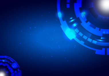 Soyut teknolojik altyapı yüksek teknoloji iletişim kavramı fütüristik dijital yenilik arka plan vektör çizim